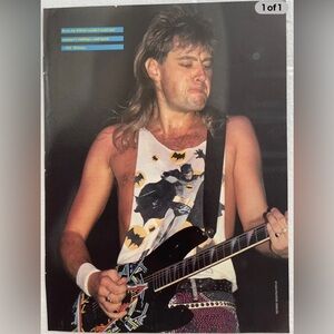 Vintage Def Leppard Joe Elliott Circus Magazine Pinup